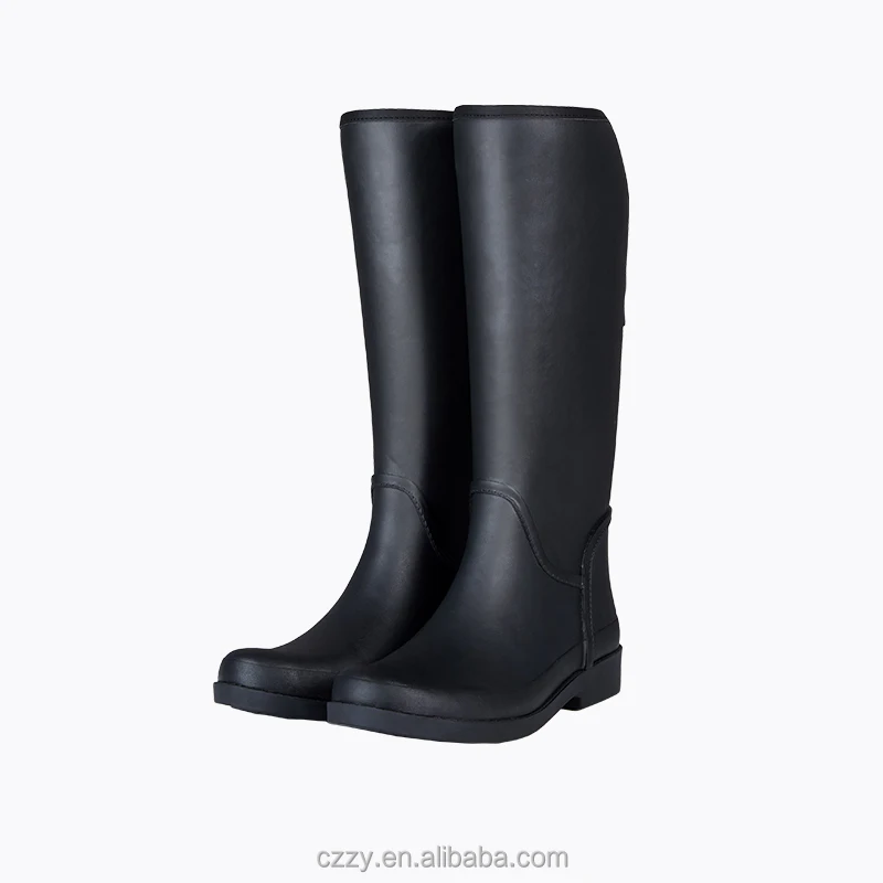 
Ladies rain shoes high long waterproof women rubber rain boot 