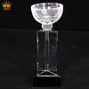 Wholesale customized new design globe trophy crystal heart trophy award