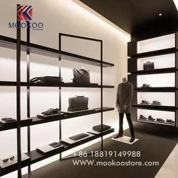 Fashion Boutique Black Stainless Steel Handbag Display Shelves Fashion Boutique Black Stainless Steel Handbag Display Shelves For Bag
