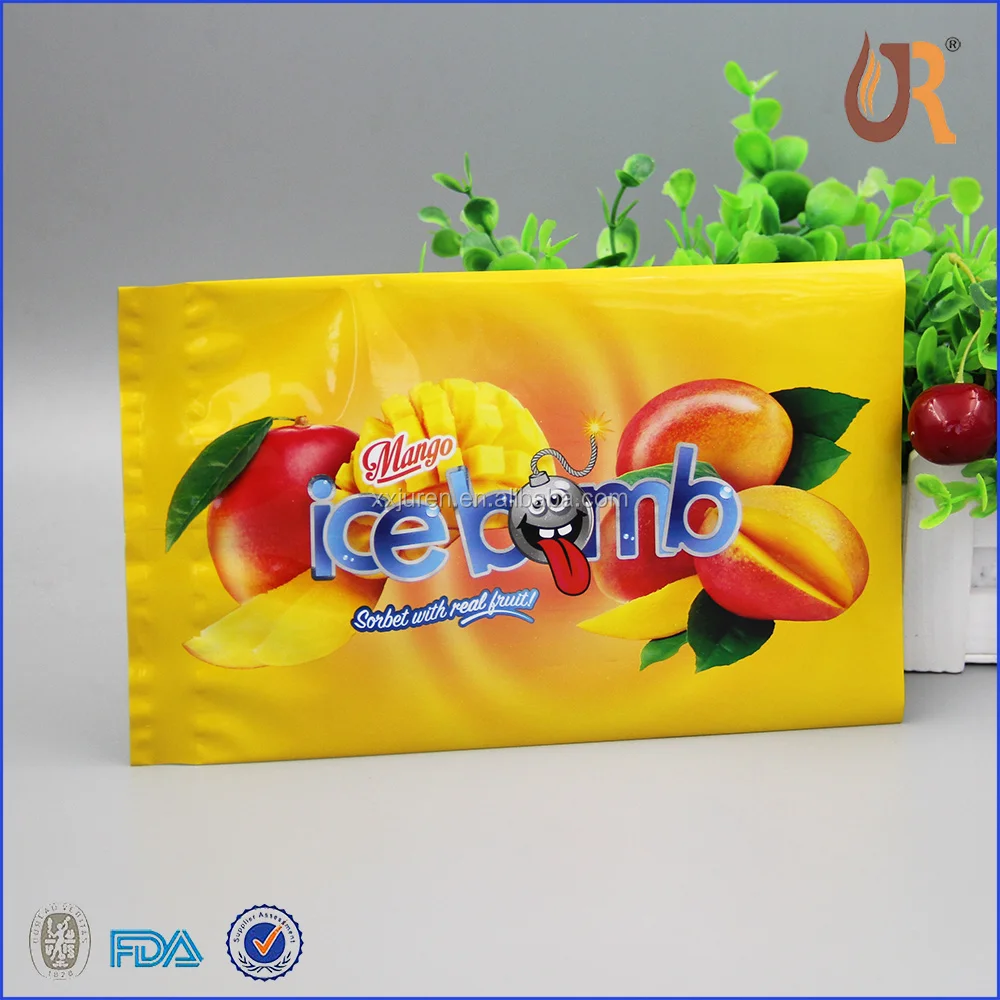Wholesale Transparent Hand Made Ice Lolly Posicle Ice Pops Ice Candy Plastic Wrapper Packaging