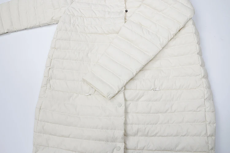 Professional modern design women duck down coat long