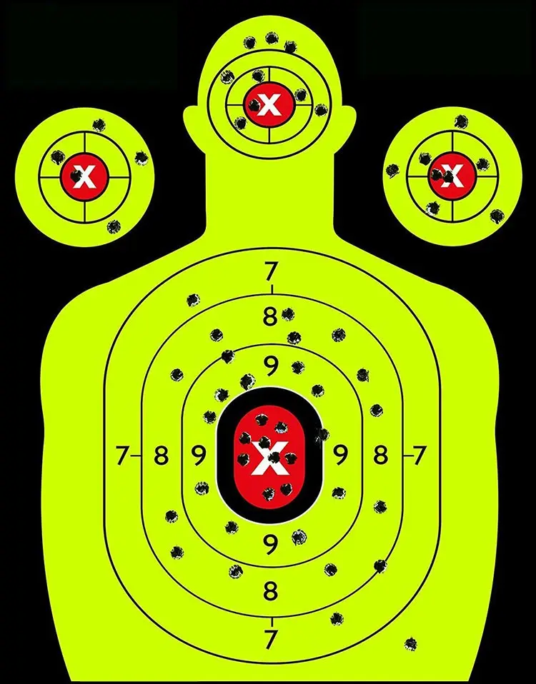 10 Pack 18" X 10" Reactive Splatter Gun Rifle Pistol Shooting Targets Glow Shot 