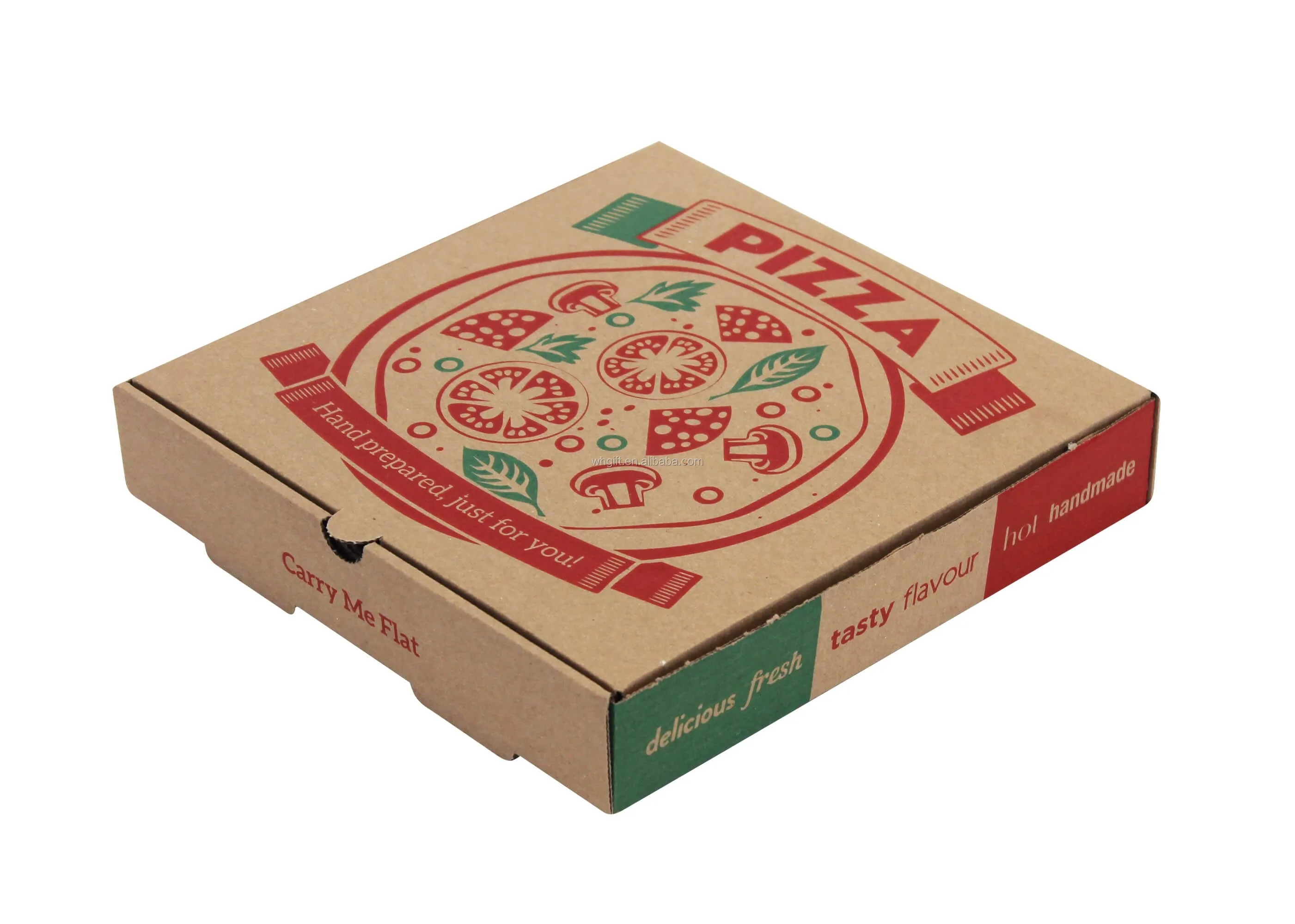 10, 9 Inches Ecomojiware 9Inches Pizza Boxes Kraft Pizza Paperboard Take Out Containers Packing Boxes 10 Pieces