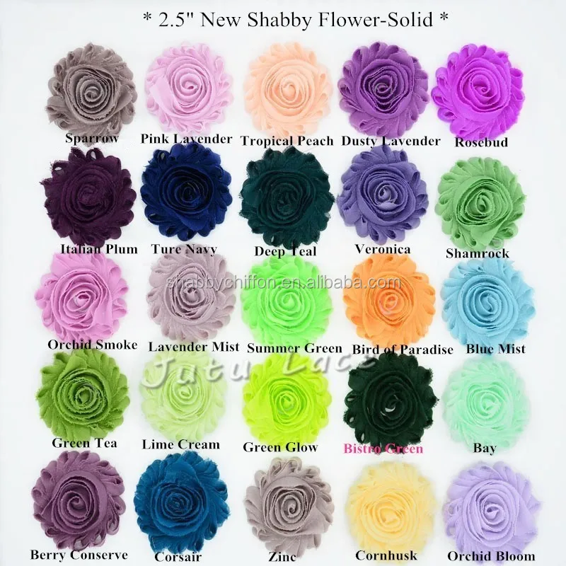 2.5'' New shabby flower-Solid_