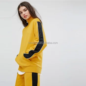 yellow and black tracksuit womens
