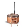2017 Fashion wooden barrel bath tub freestanding hot tub