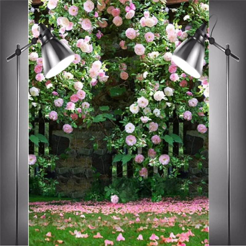 GoEoo Wedding Background Flowers Photo Props Vinyl Romantic Photography Backdrops Trees 5x7FT GQ205 