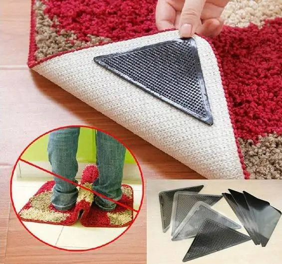 Reusable Tacky Grip Polymer Rug Grippers Nano Suction Pad Non Slip Rug