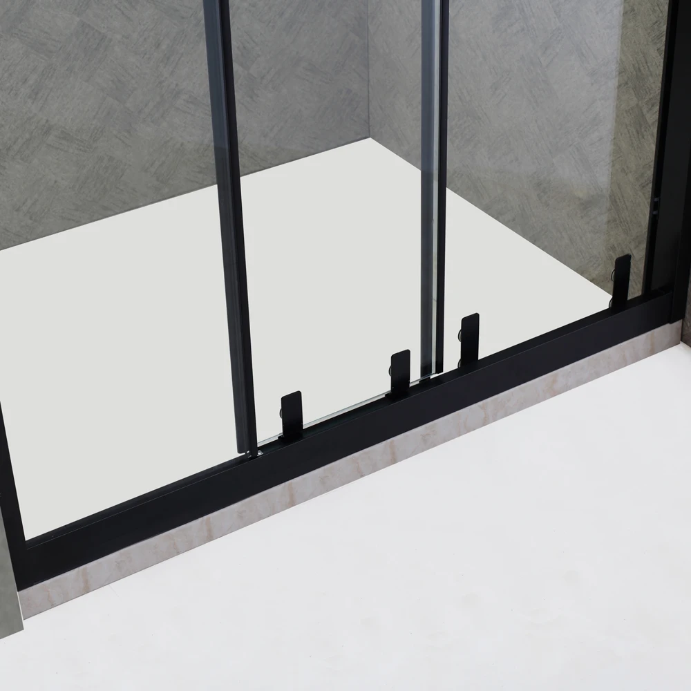 Edge Grinding 3 Panel Sliding Acrylic Plastic Shower Door Buy 3 Panel