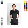 New Arrival 2018 Ladies Black Salon Spa Massage Pharmacy Uniform