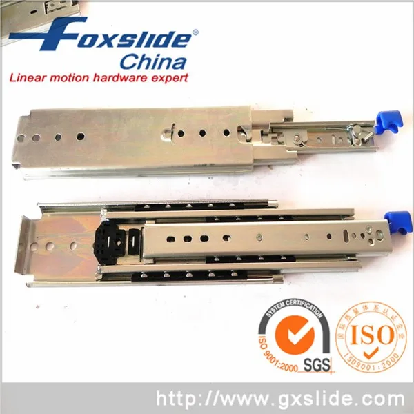 Foxslide Extra Heavy Loading Telescopic Slides Lock Out And Locking Drawer Slides For Fire