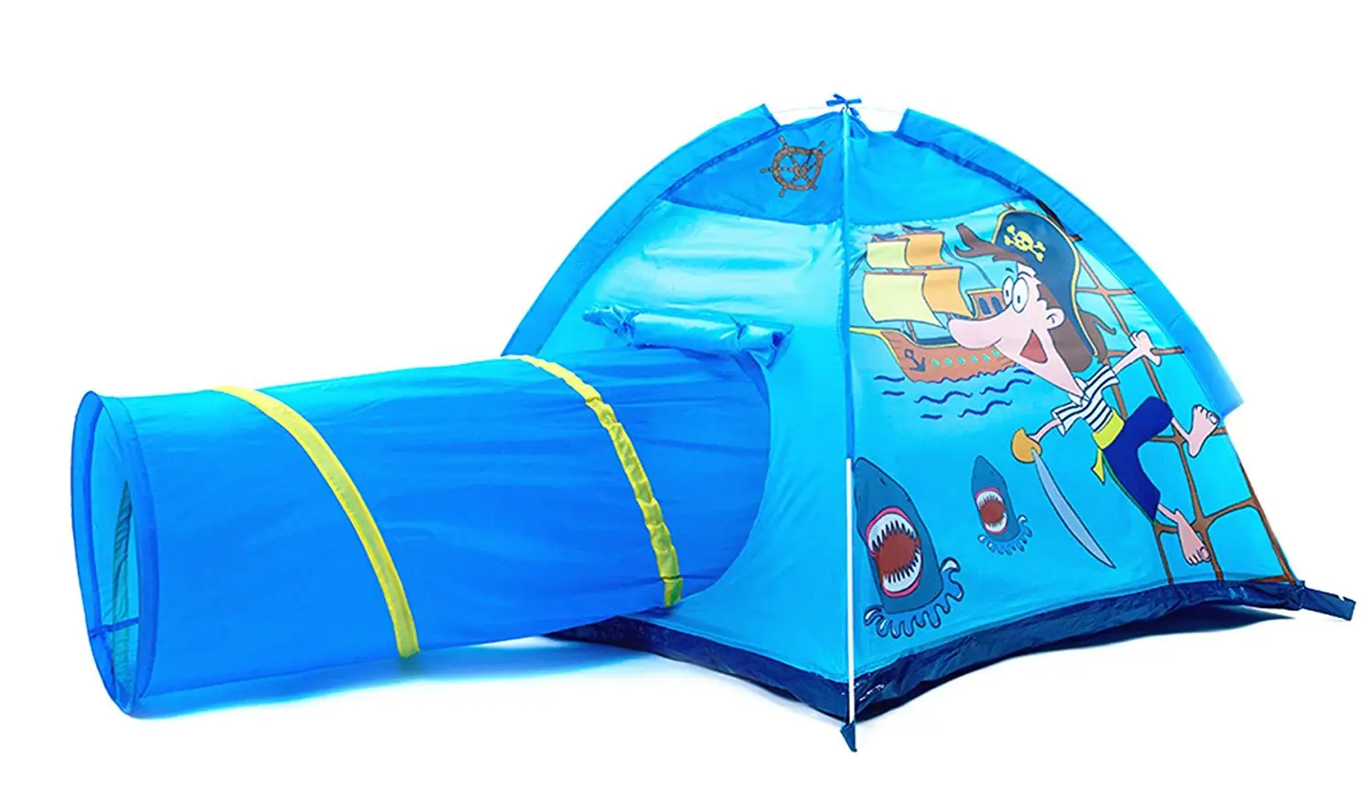 adventure tent set with crawl tunnel