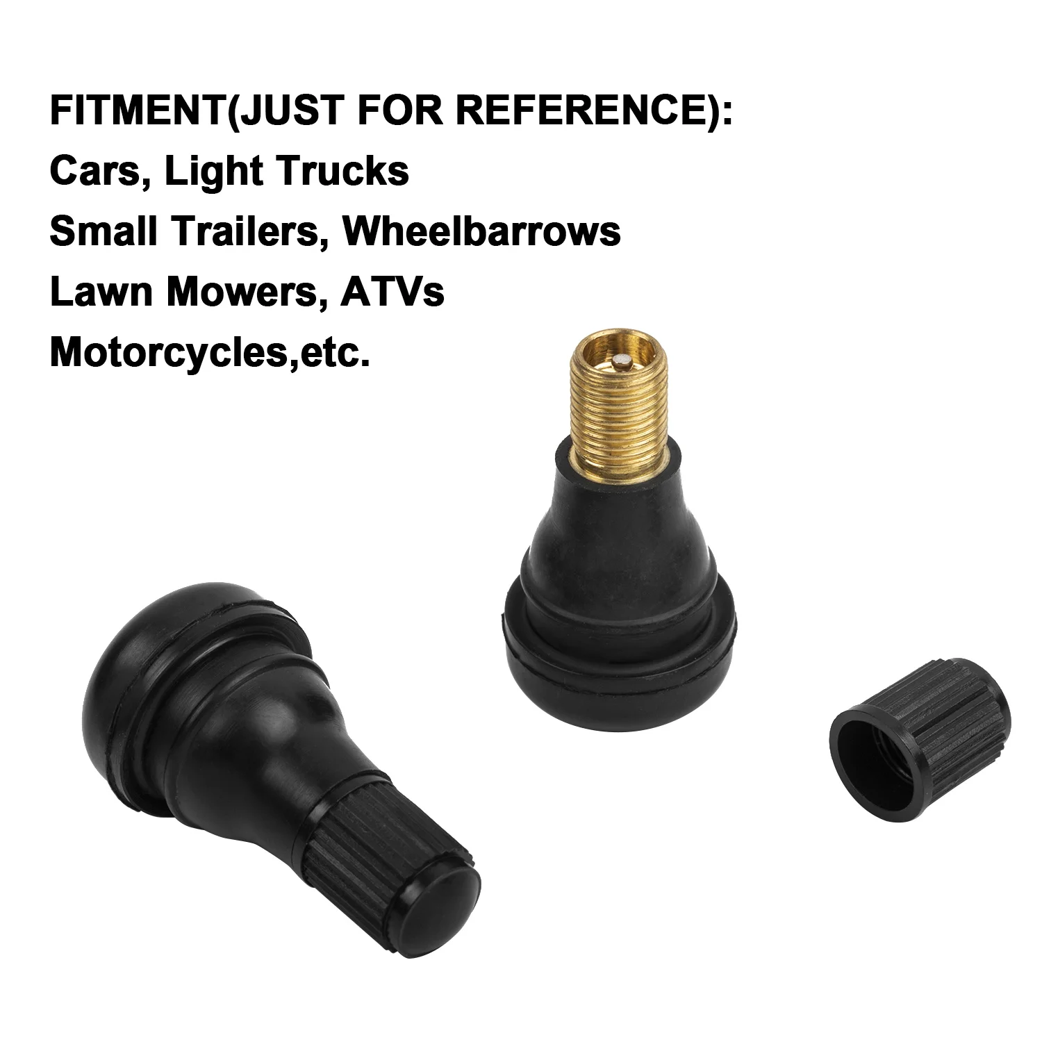 Tr412 Tr413 Tr414 Tr418 Black Rubber Tire Valve Stem Replacement Kit