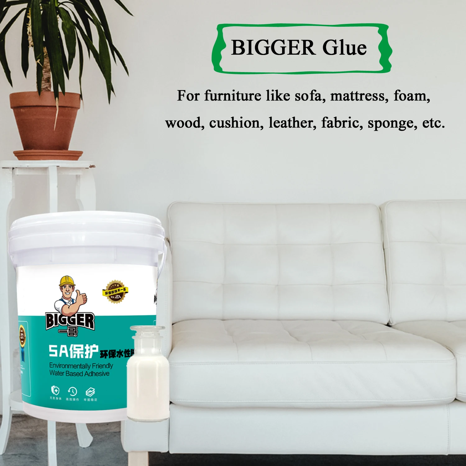 Nontoxic Clear Waterproof Water Latex Soluble Based Emulsion Adhesive