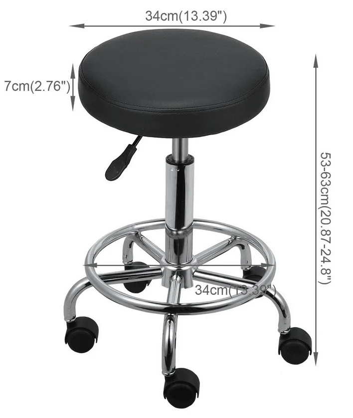 Leather Seat Bar Stool Footrest Covers Swivel Barber Chair Buy Barber