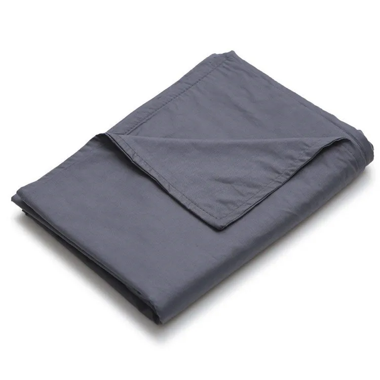 Dark Grey Custom Size Cotton Weighted Blanket Cover - Buy Weighted