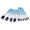 Hot selling 10 pcs makeup brushes set customized logo cosmetics brushes for traveling