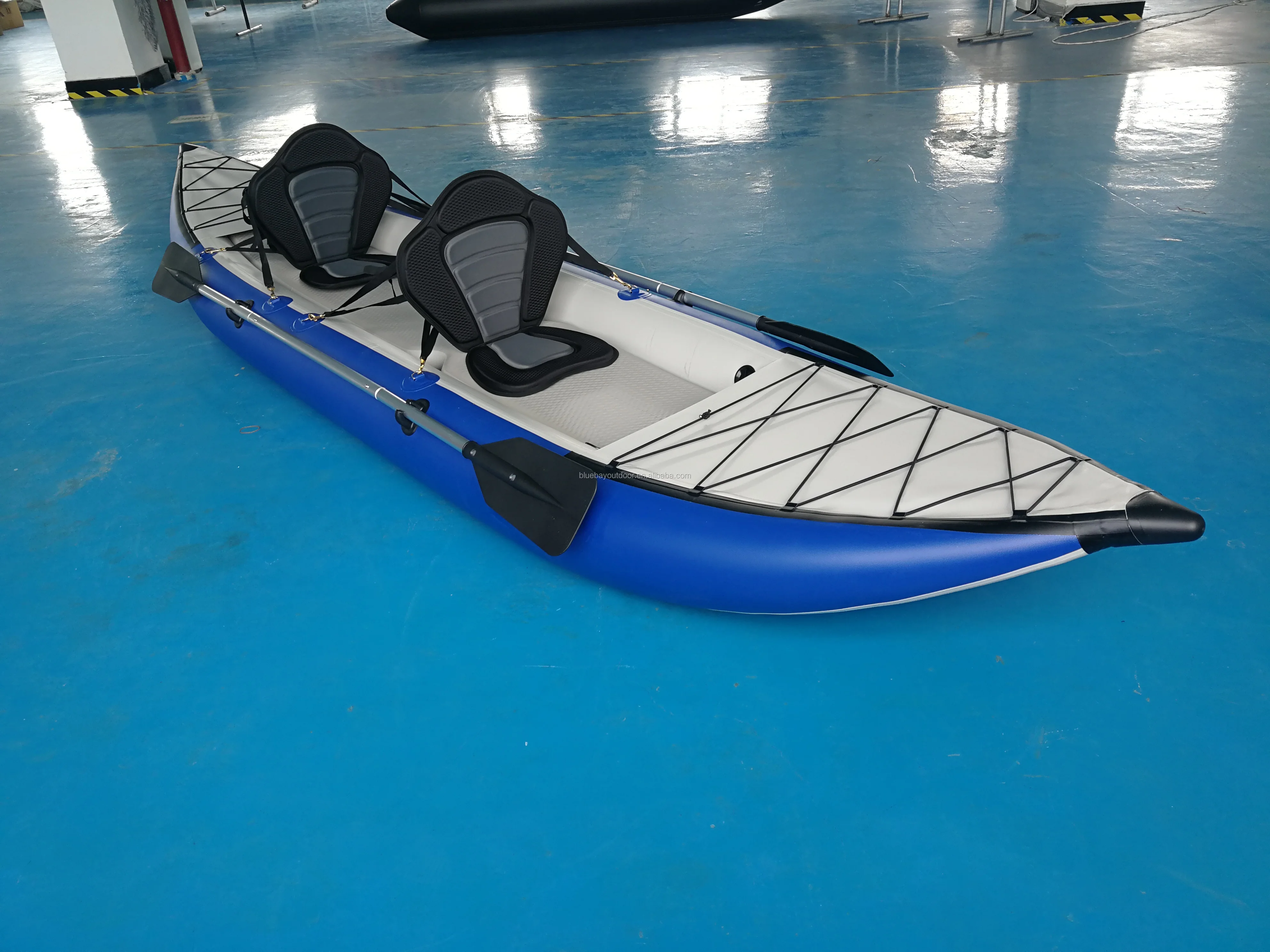 paddle kayak inflatable hypalon 2 person folding kayak