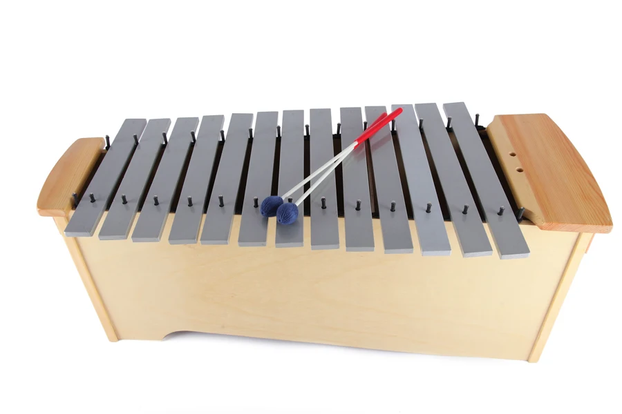 Wooden Metal Keys Xylophone Instrument,Percussion Musical Instruments Glockenspiel Xylophone