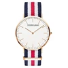 2019 Trending Products Nylon Band Custom Logo Men Women Couple Wrist Watches