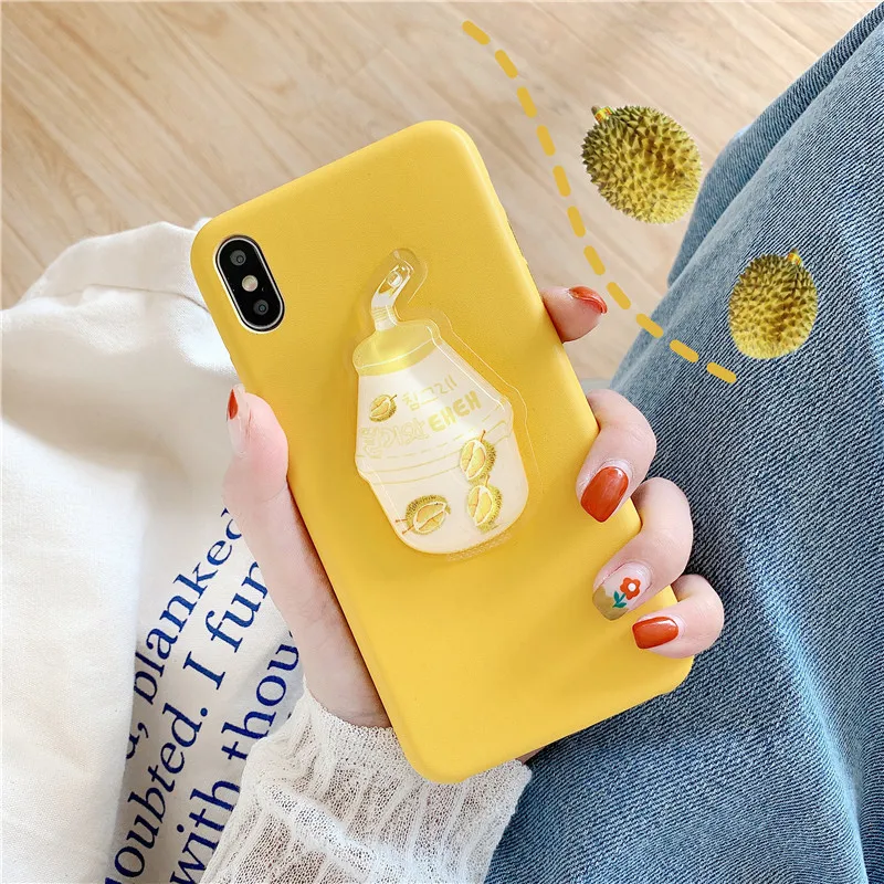 3D Cute Liquid Squeezing Avocado Case For iPhone 8 Plus XS MAX