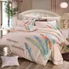 value pack reactive printed 100% cotton feather 4pcs bedding sets bed cover set