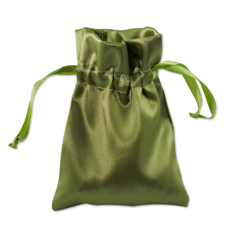 Wholesale Satin Drawstring Bag Customized Satin Drawstring Pouches With