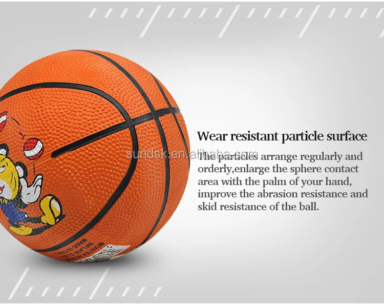 factory sale mini cartoon rubber basket ball basketball size 1