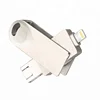 Newest 3-in-1 USB Memory Stick OTG U Disk Data Extended Connector for iPhone, iPad, Mac, Android