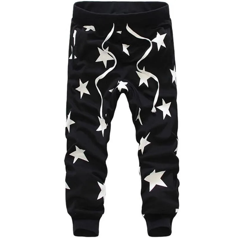 black and white joggers men's