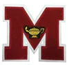Good Quality Chenille Embroidery Patch Letter M With Insert