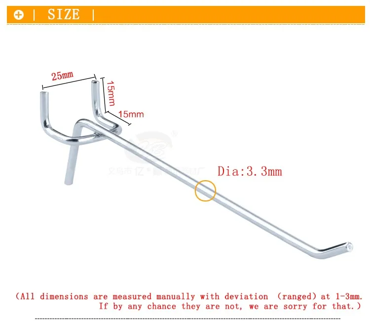 Fast Delivery 2.5 Cm Hole Distance Hanger Board Thickness Single Wire