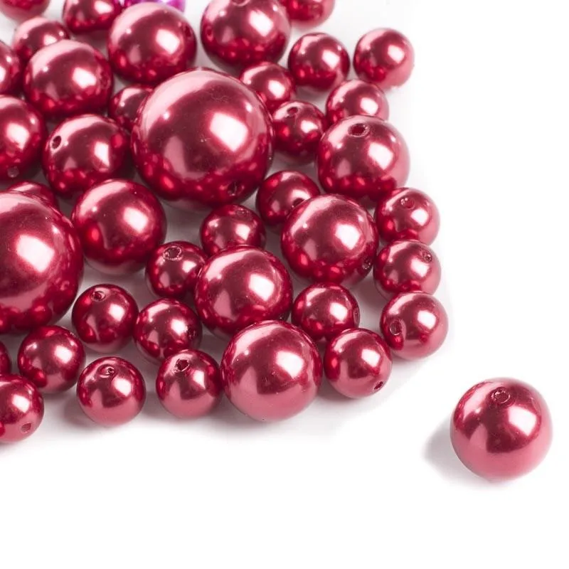 Wholesale Bulk 6mm 8mm 12mm Colored Recycled Vase Filler Plastic Beads For Garment Accessory