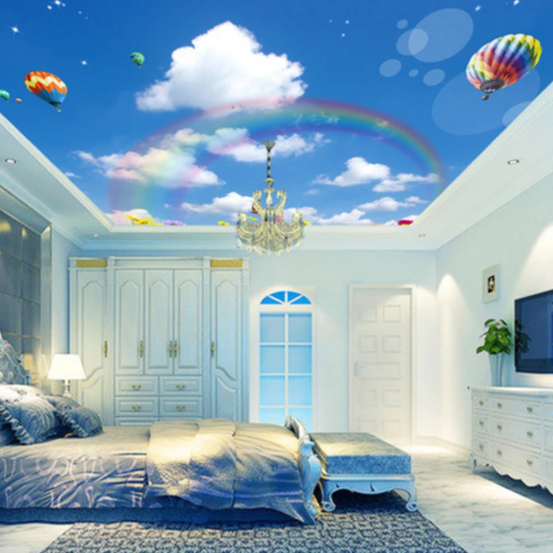 3d 5d 8d Hd Photo Wallpaper Custom Ceiling Wallpaper For Ceiling