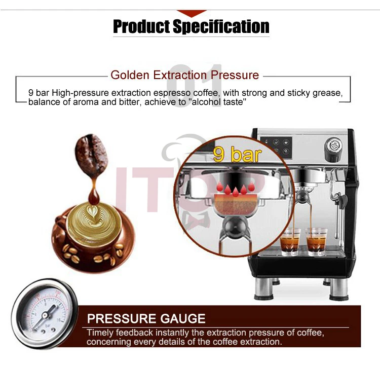 Single Group Coffee Equipment Espresso Commercial semi Automatic Coffee Machine Cappuccino Coffee maker with Cheap Price
