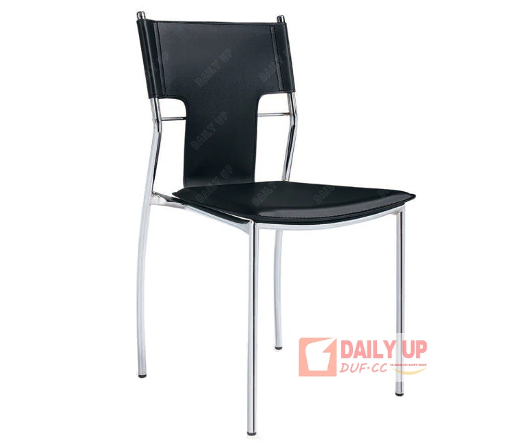 Best Selling Products in America Steel Four Feet Frame PU Board without Arm Dining Hall Banquet Hall Living Room Chair for Sale
