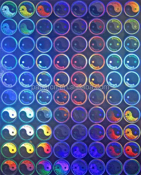 The customize 3d holographic stickers for Skin care products