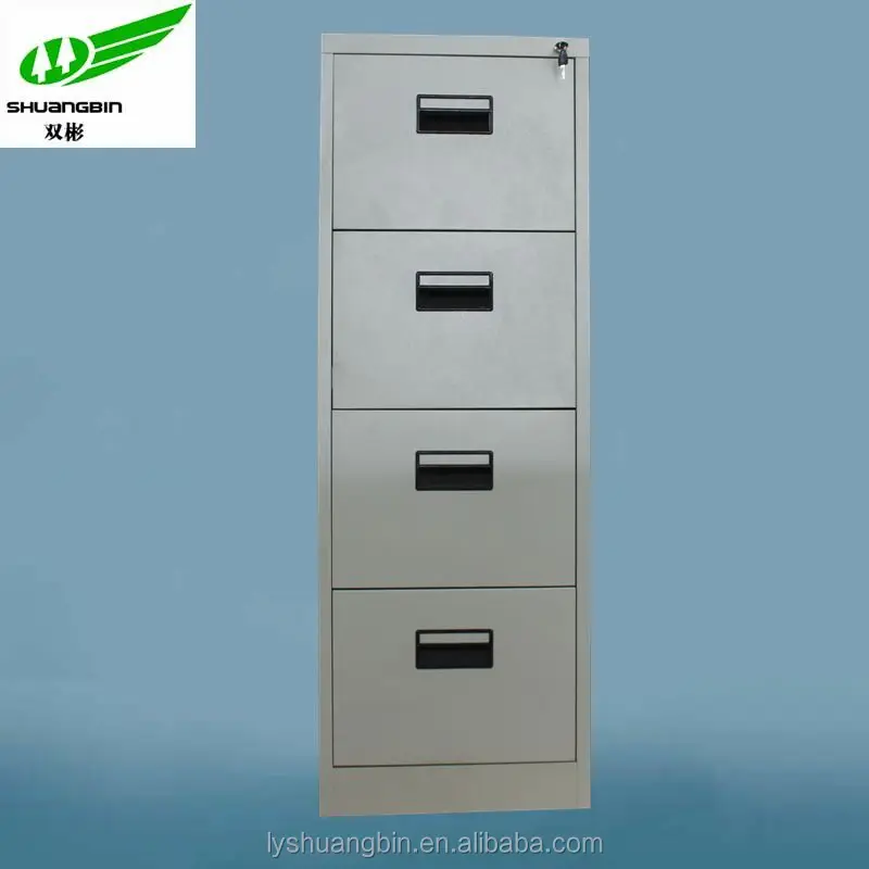 Hot Sale Knock Dowm Structure Steel 4 Drawer Office Storage Card