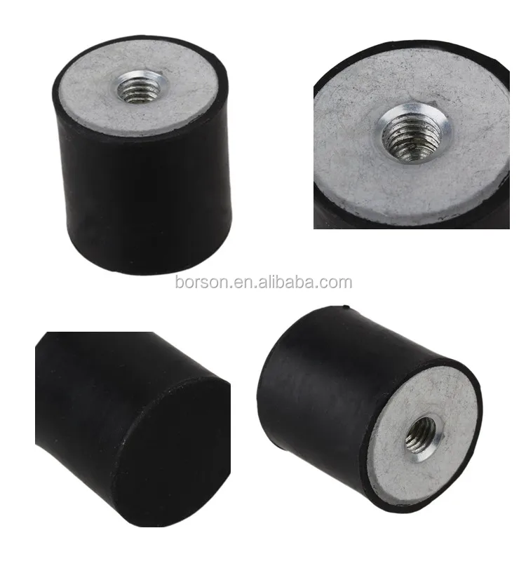 De M8 30 X 30mm Female Thread Rubber Mounts Isolators Anti Vibration