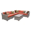 Rattan Sectional Sofa 7 Piece Wicker Patio Furniture Set with Storage Coffee Table Outdoor Sofa Chairs