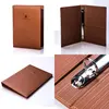 High quality PU leather folder,leather menu case with metal clip
