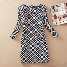 2016 Floral Vintage vestido outono primavera feminino de manga comprida vestidos Plus size vestidos longos robe