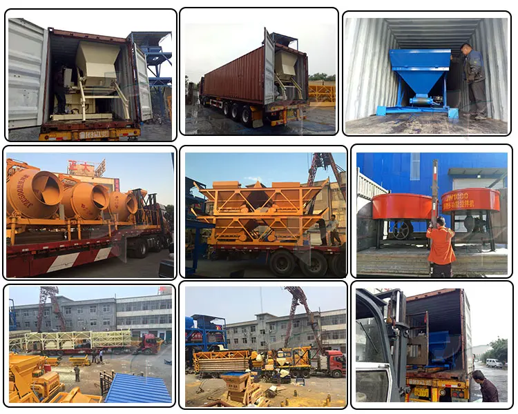 Diesel Small Fixed Compulsory Flat Pan Type 250L Concrete Mixer Jw250