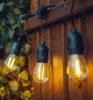 48FT String Lights Outdoor E26 E27 S14 Edison Bulb included Christmas Waterproof connectable serial led string lights