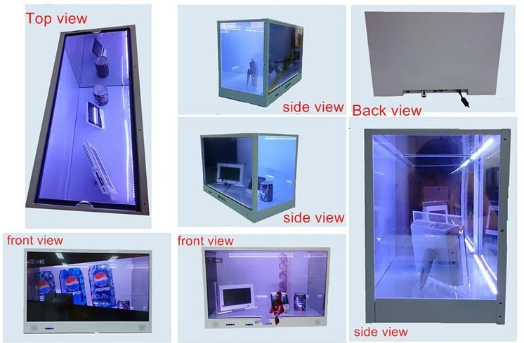 32 inch Transparent LCD Display Showcase, touch screen Transparent LCD Display