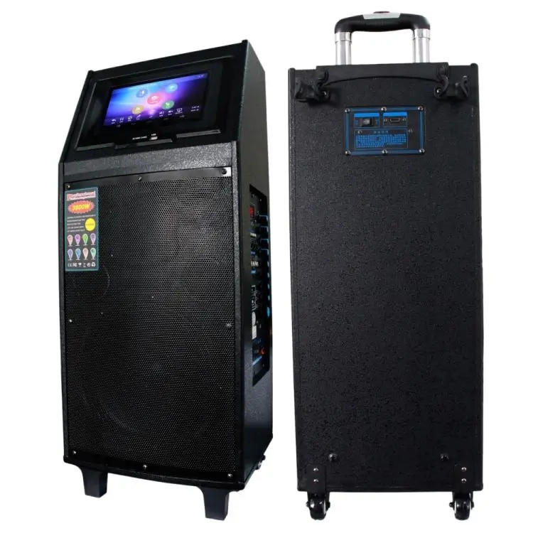 Feiyang Fashionable 10inch Trolley Touch Screen Speaker With 2 Uhf