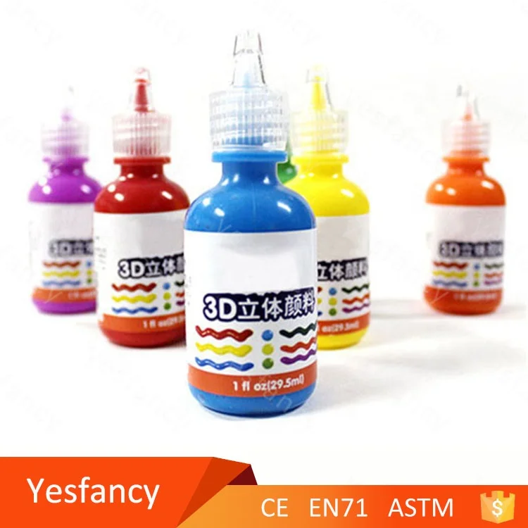 Amazon Hot Sale Bulk Eco Friendly Fabric Paint 3d Glow In The Dark