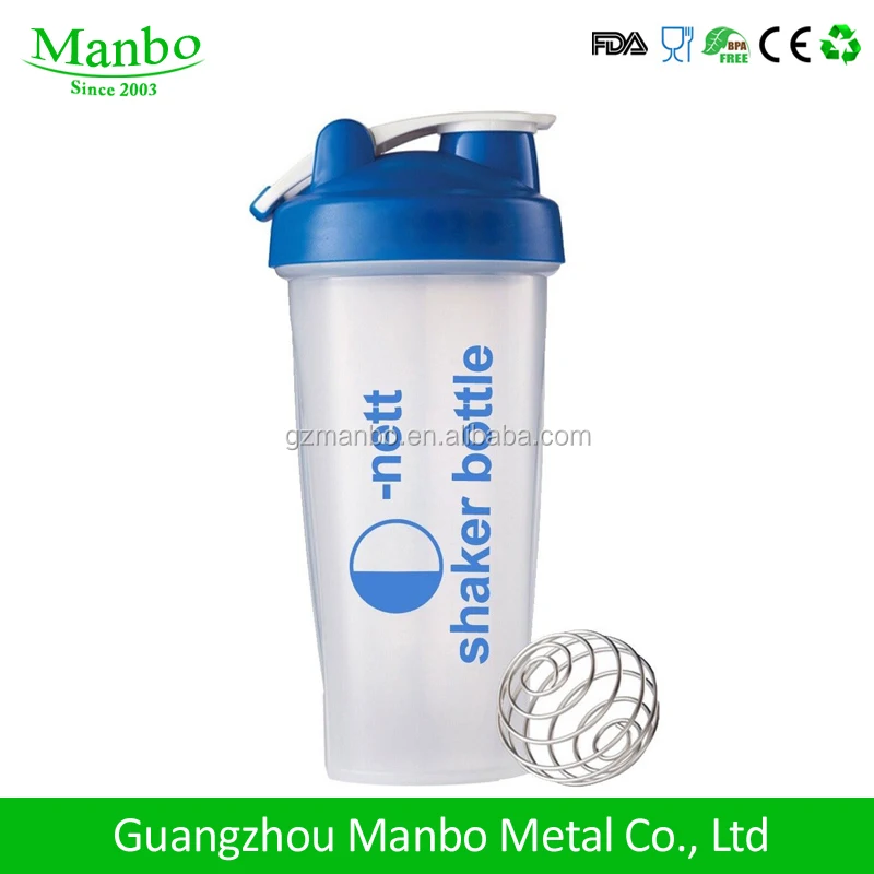 New Style BPA Free 600ml Custom Logo Gym Protein Shaker Bottle