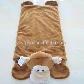 Soft Plush Animals Sleeping Bag With Head Pillow Toys And Well Stuffed