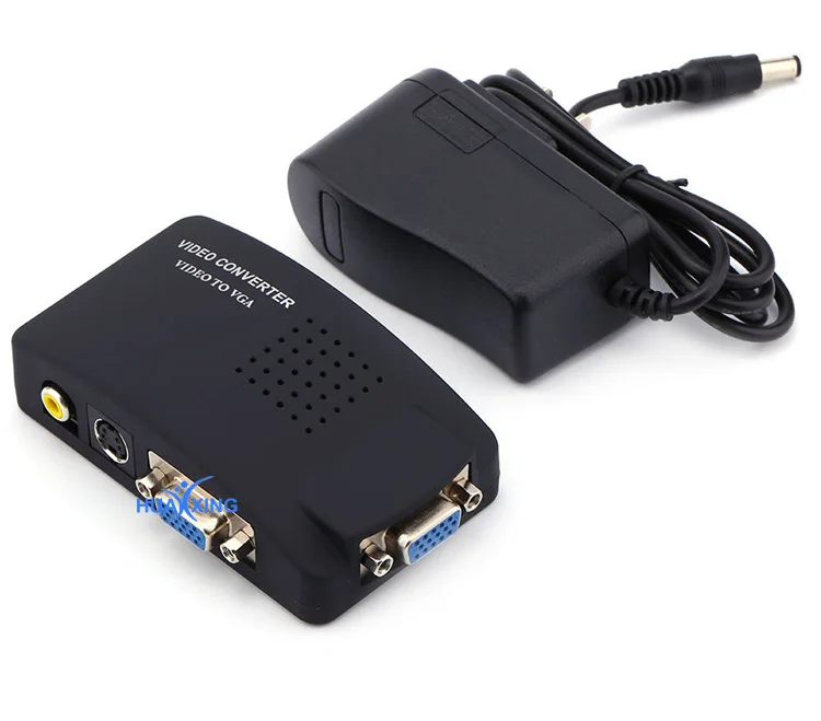 High Quality Composite Av To Vga Adapter Converter Composite Rca Video